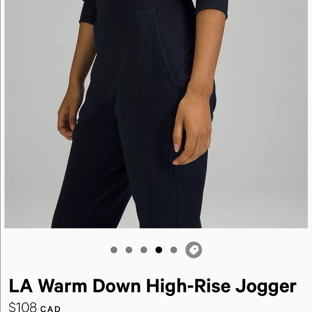 Lululemon LA Warm down high rise joggers